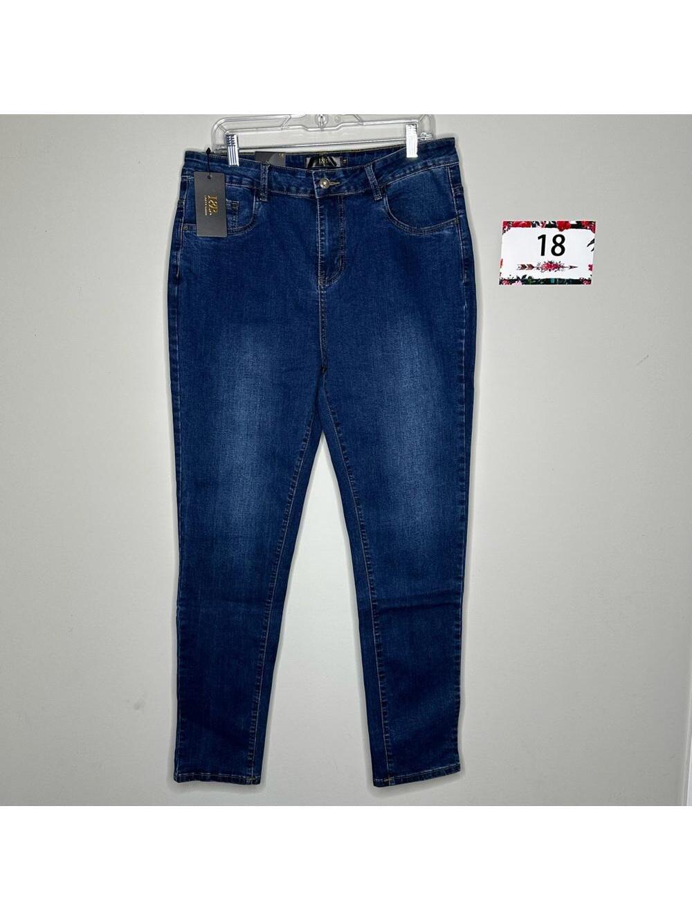 L&B size 18 Boyfriend Skinny Jeans - dark wash denim